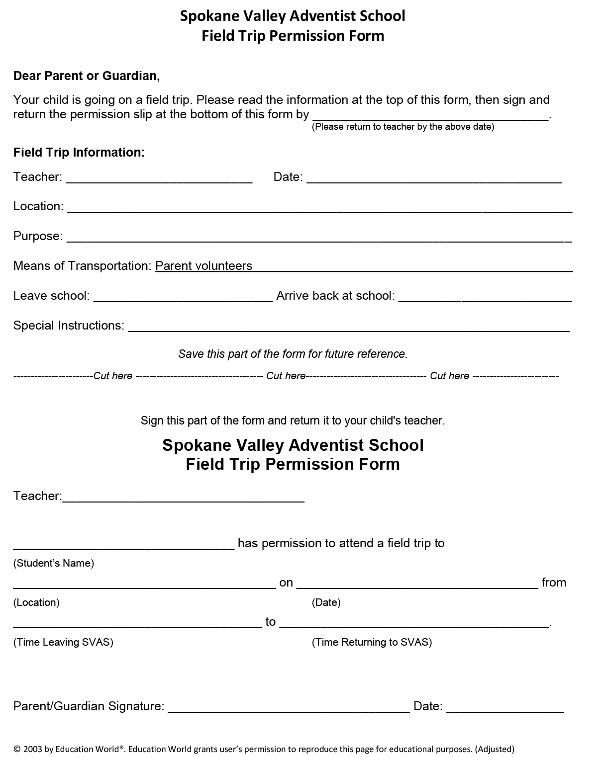 field-trip-form-spokane-valley-adventist-school