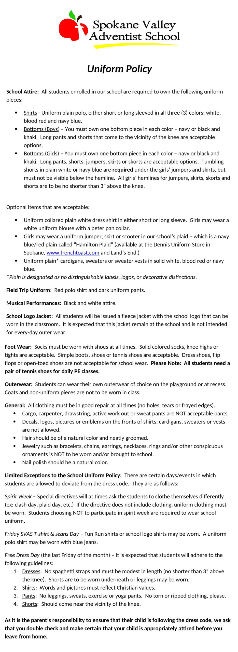 uniform-policy-spokane-valley-adventist-school